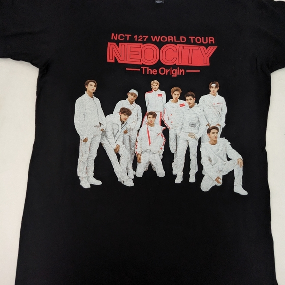 NCT 127 N10 World Tour NEO CITY The Origin 2019 Tour Double Sided Tee Medium - Picture 8 of 10